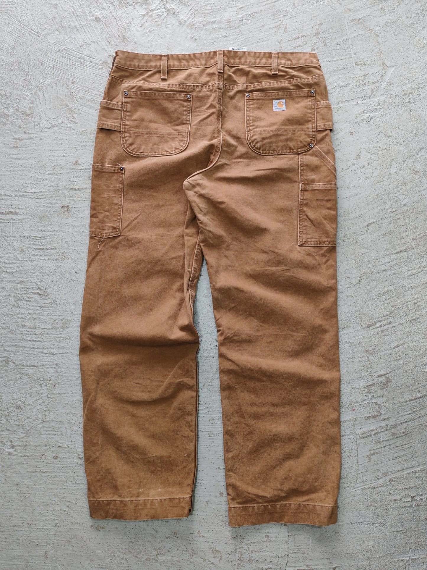 Pantalón Carhartt Doble Rodilla — Beige 36x32 Loose Fit