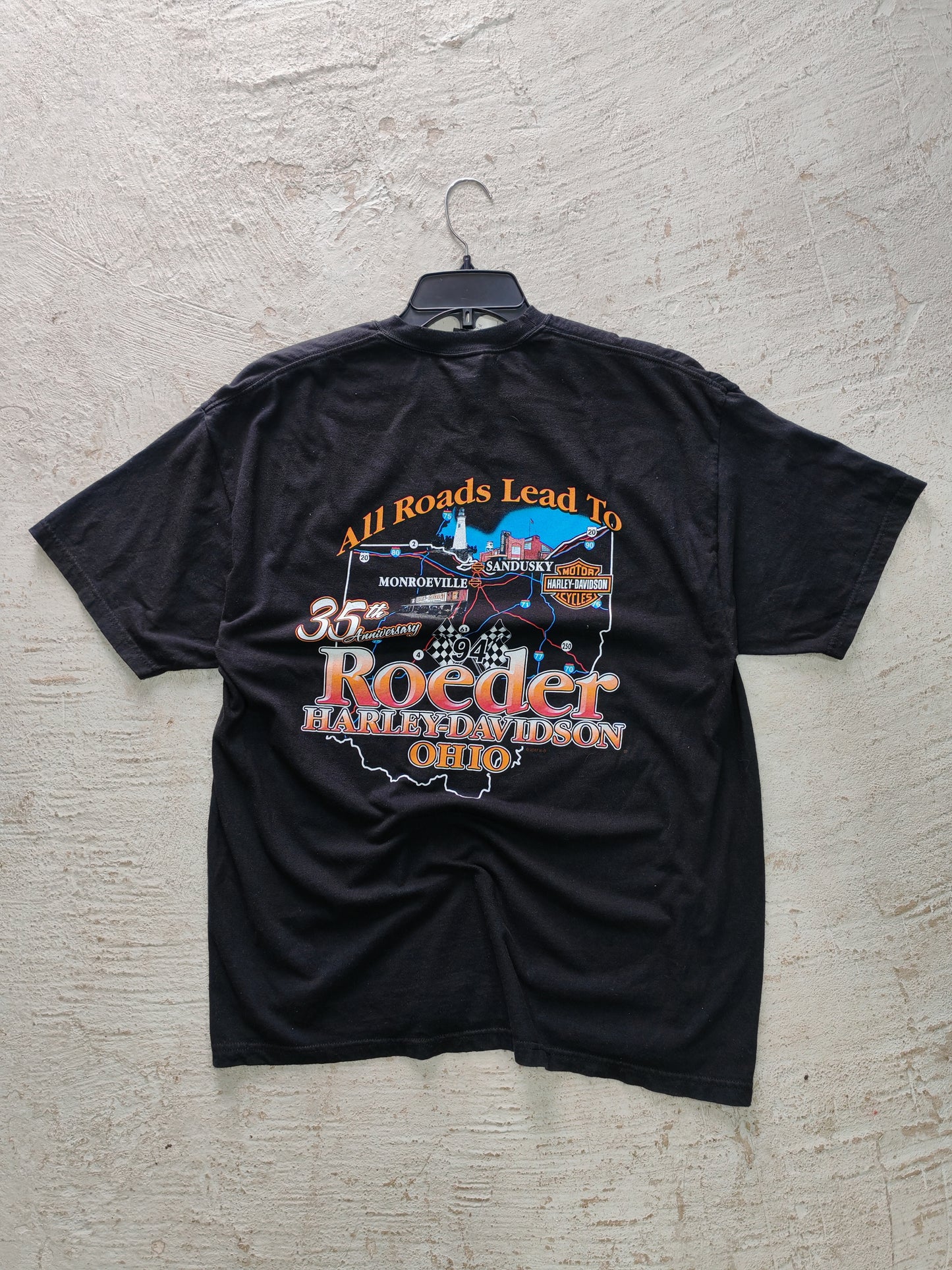Playera Vintage Harley-Davidson 2009 — Negra Talla L