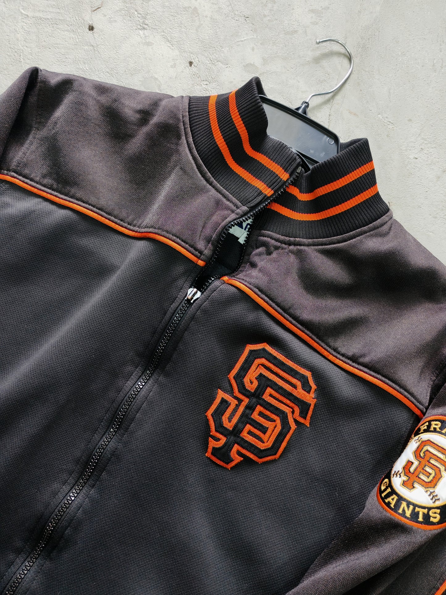 Track Jacket SF Giants Majestic MLB — Negro/Naranja Talla L