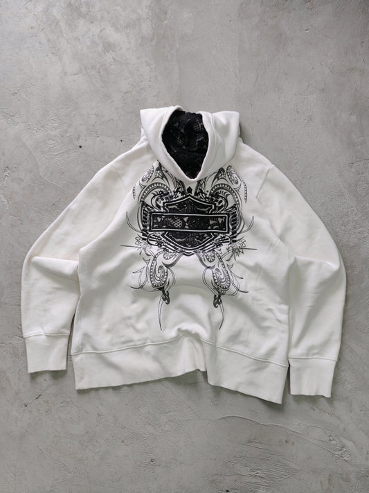 Zip Hoodie Harley-Davidson Blanca Talla L