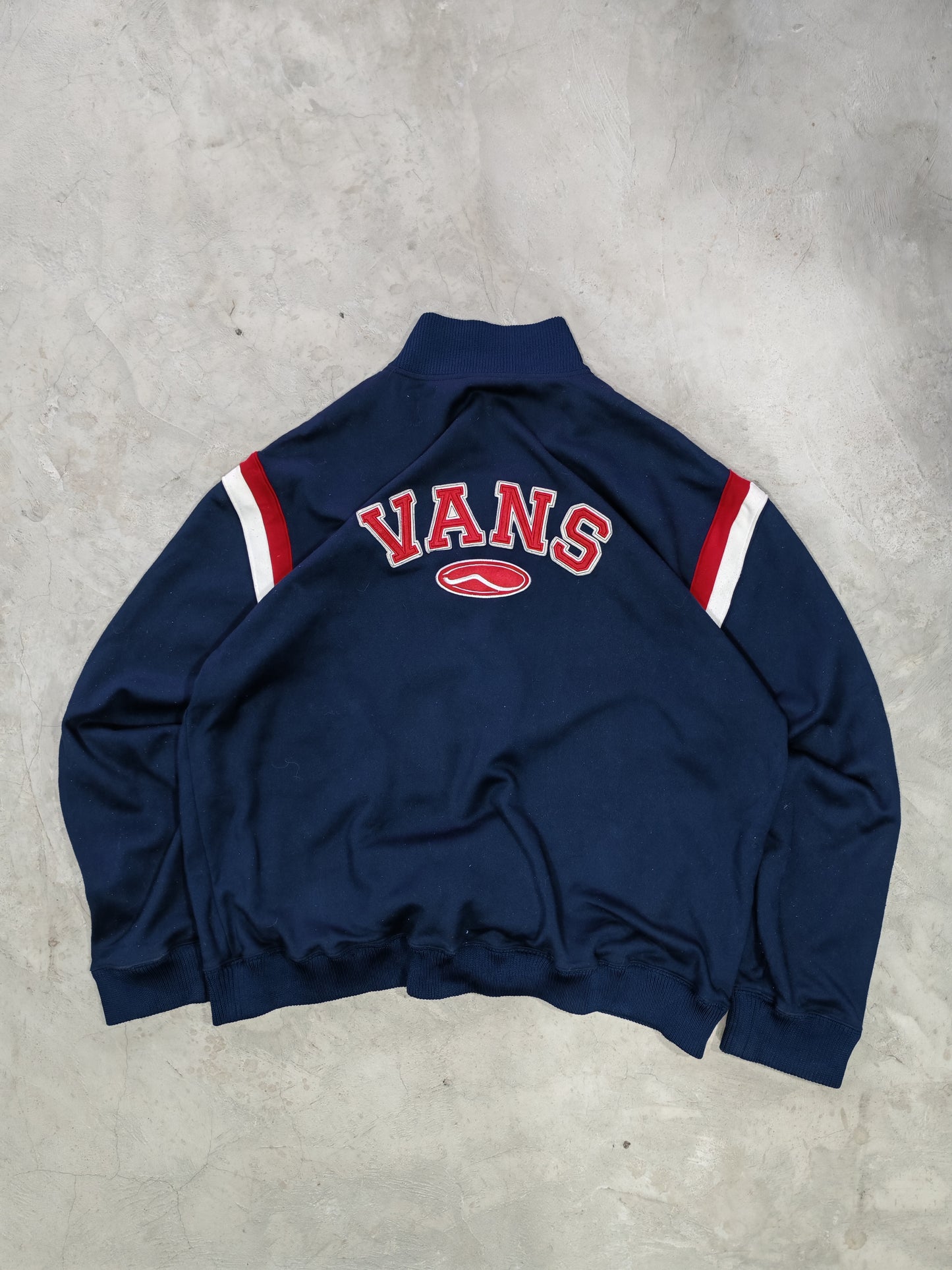 Vans Track Jacket Vintage Azul Navy — Talla XL