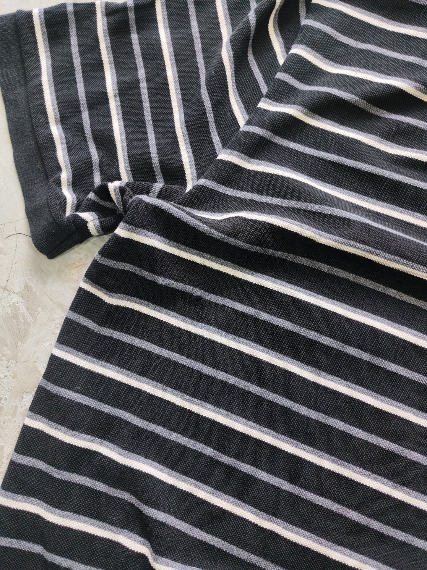 Polo Lacoste Rayas Vintage Manga Corta - Talla L