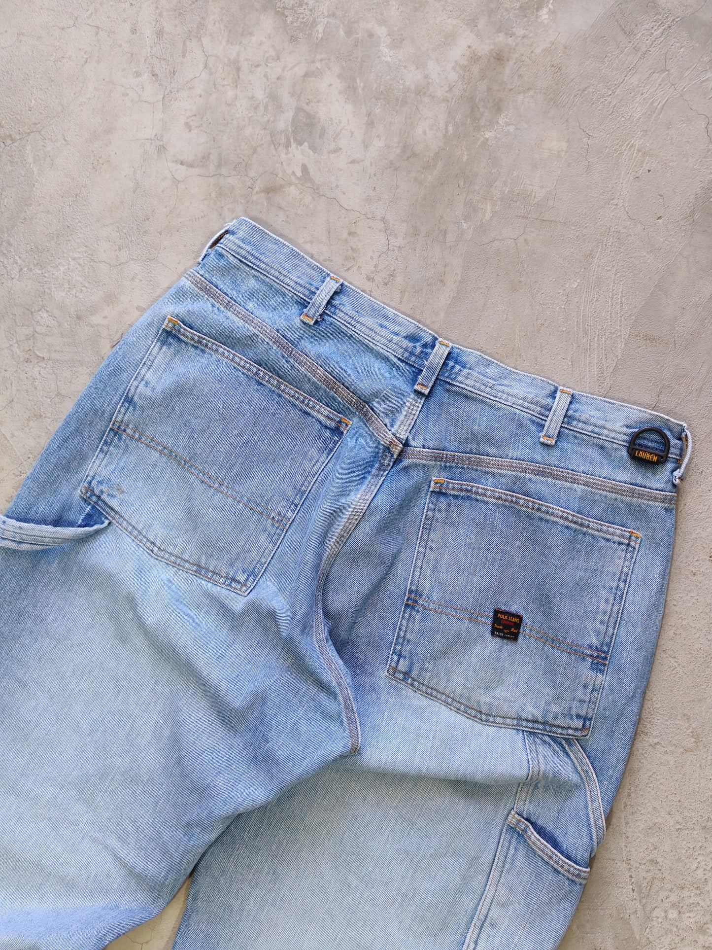 Polo Jeans Company Ralph Lauren Carpenter Jeans Light Blue – W34 L32