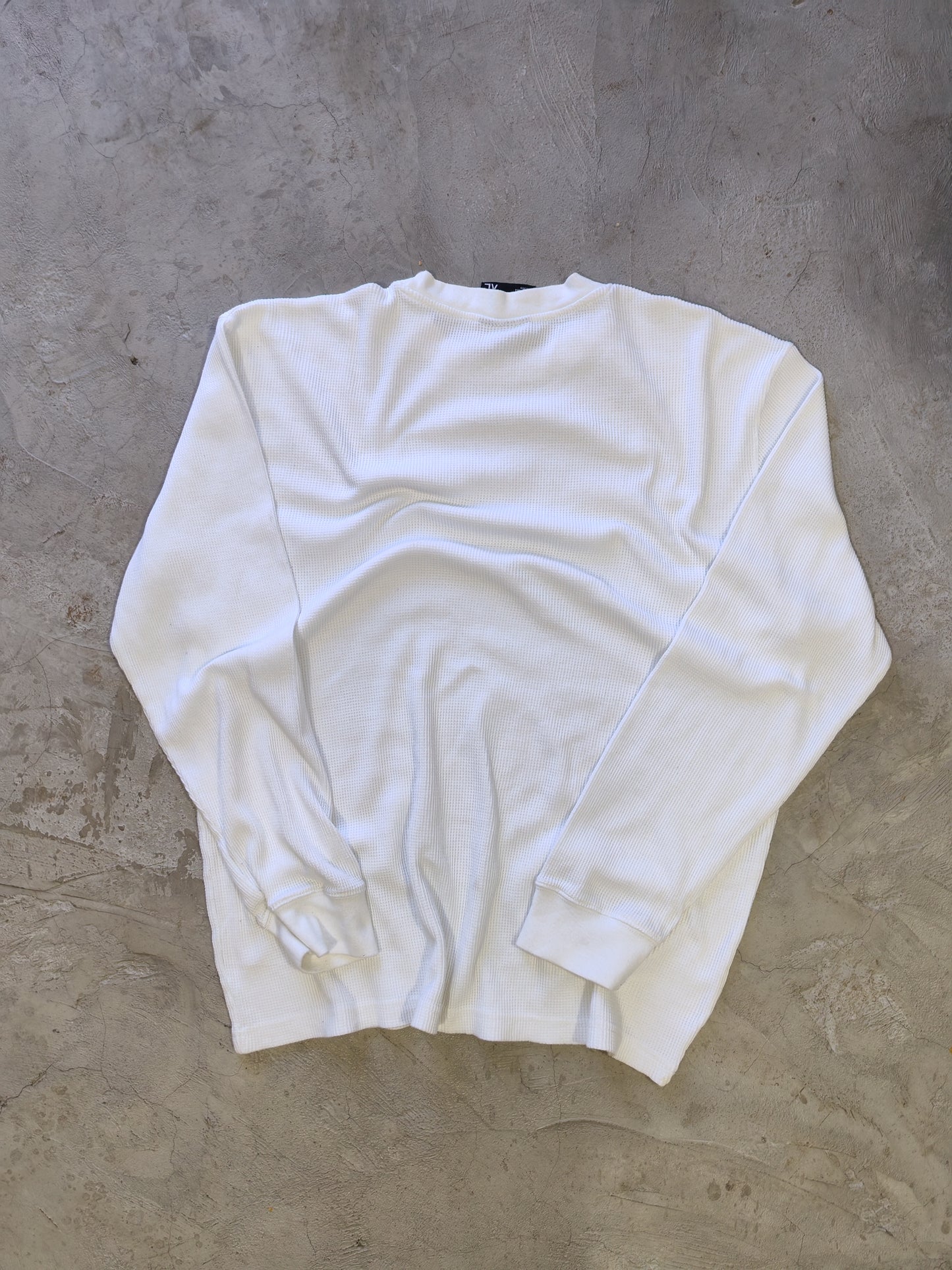 Southpole Authentic Collection Thermal Waffle Longsleeve White – L