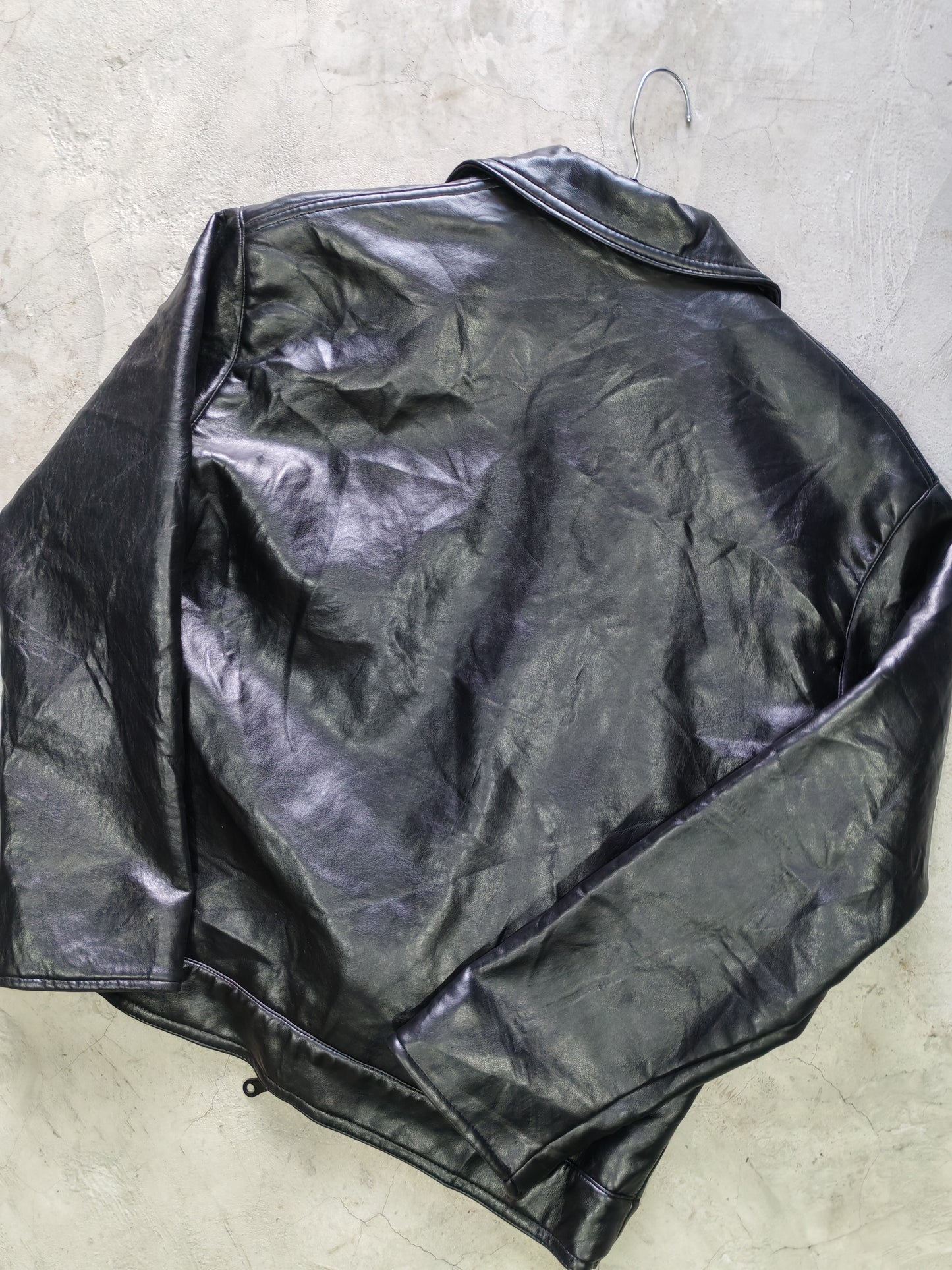 GV Hand Made in Italy Leather Jacket Black – M/L