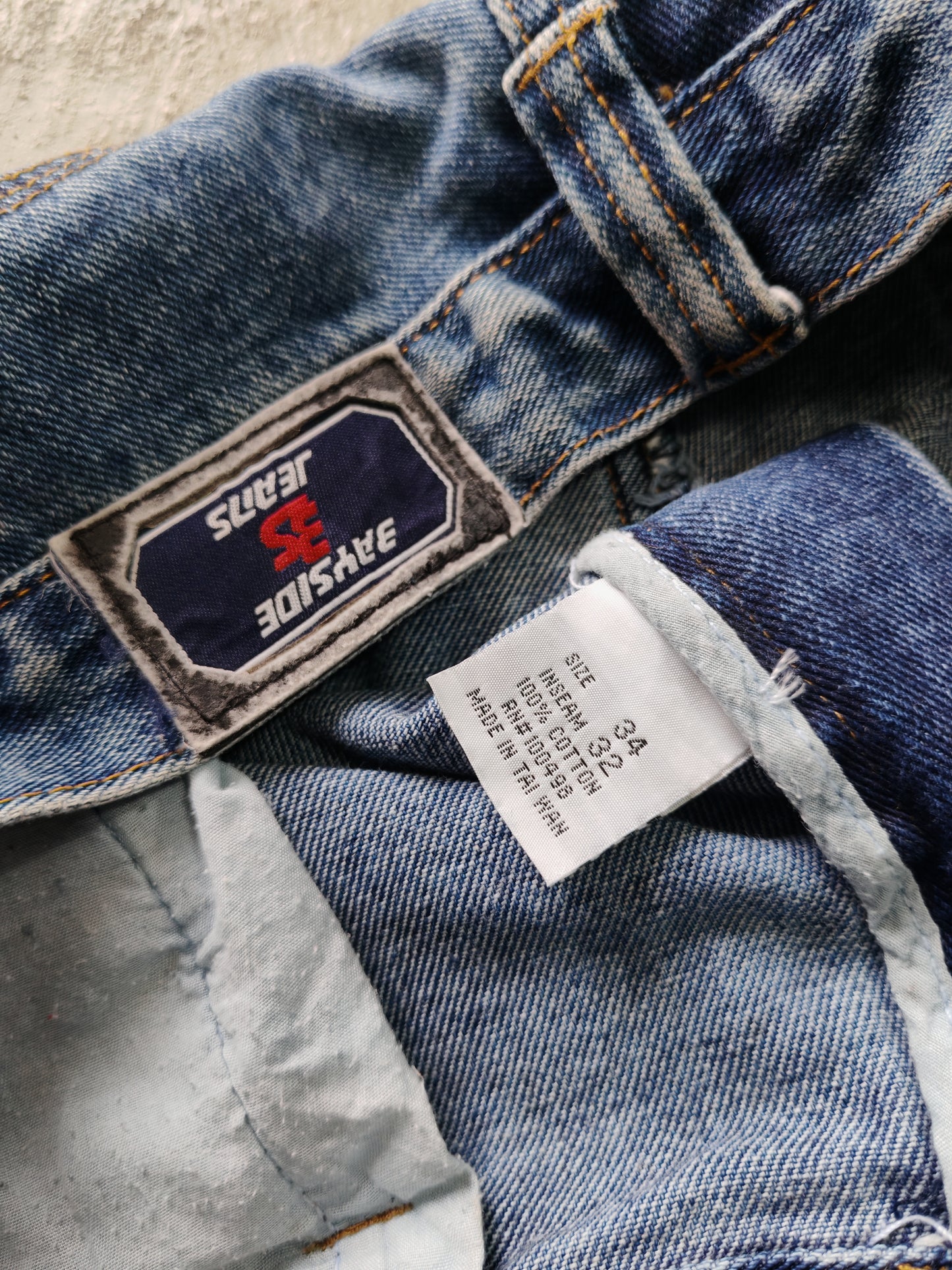 Pantalón Baggy Bayside Jeans — Azul Claro 34x32