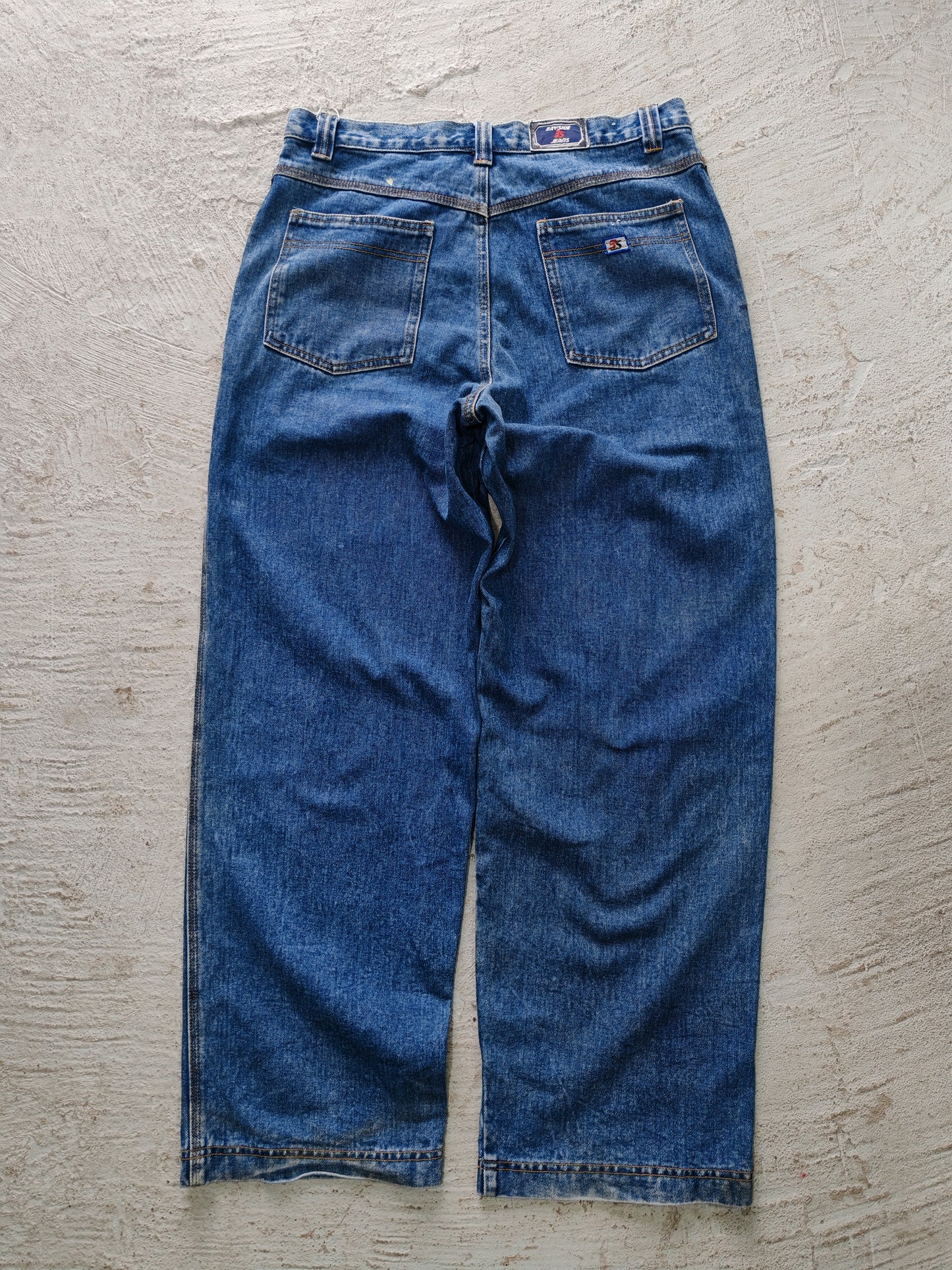 Pantalón Baggy Bayside Jeans — Azul Claro 34x32