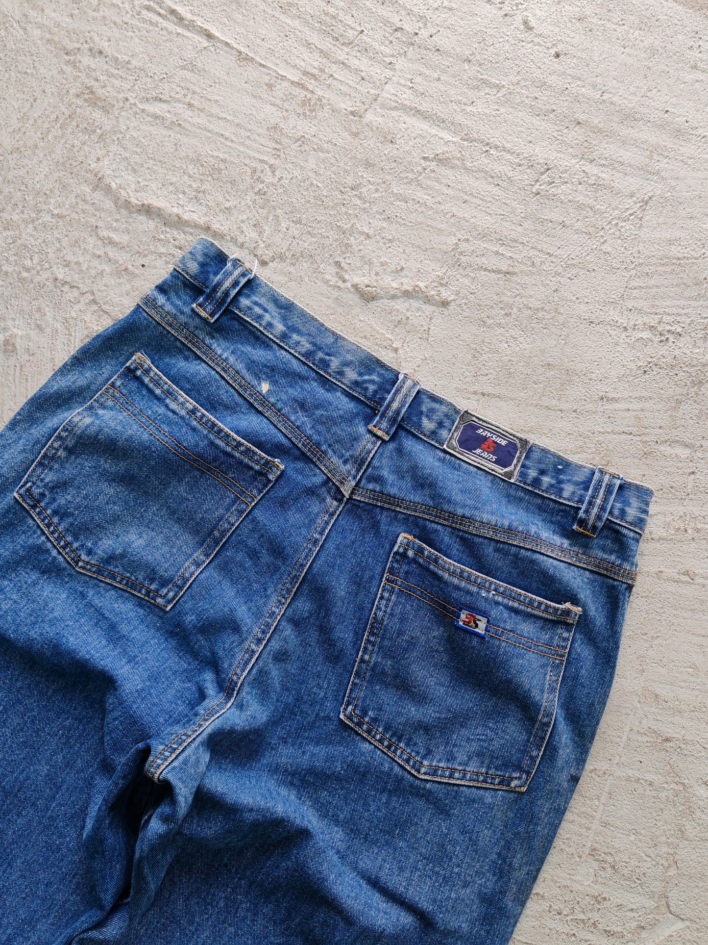 Pantalón Baggy Bayside Jeans — Azul Claro 34x32