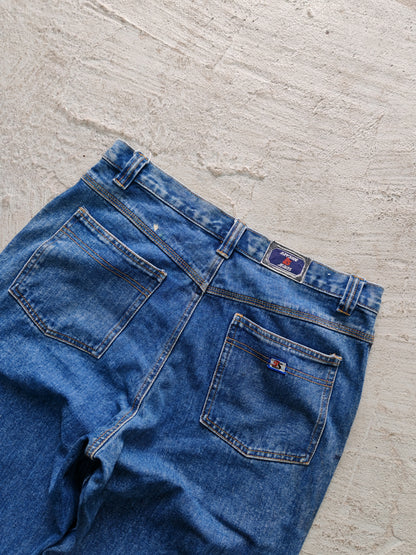 Pantalón Baggy Bayside Jeans — Azul Claro 34x32