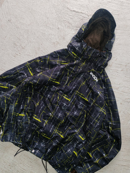 Jacket Volcom Snowboard con Capucha — Print Geométrico XL