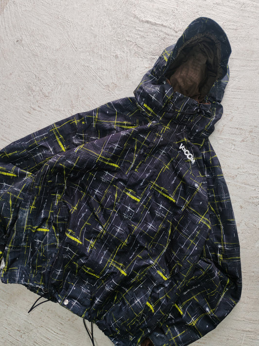 Jacket Volcom Snowboard con Capucha — Print Geométrico XL