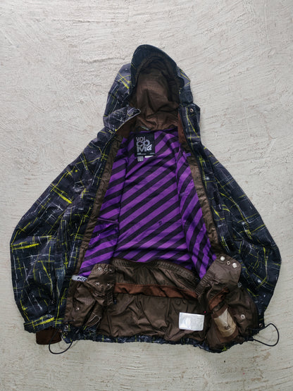 Jacket Volcom Snowboard con Capucha — Print Geométrico XL