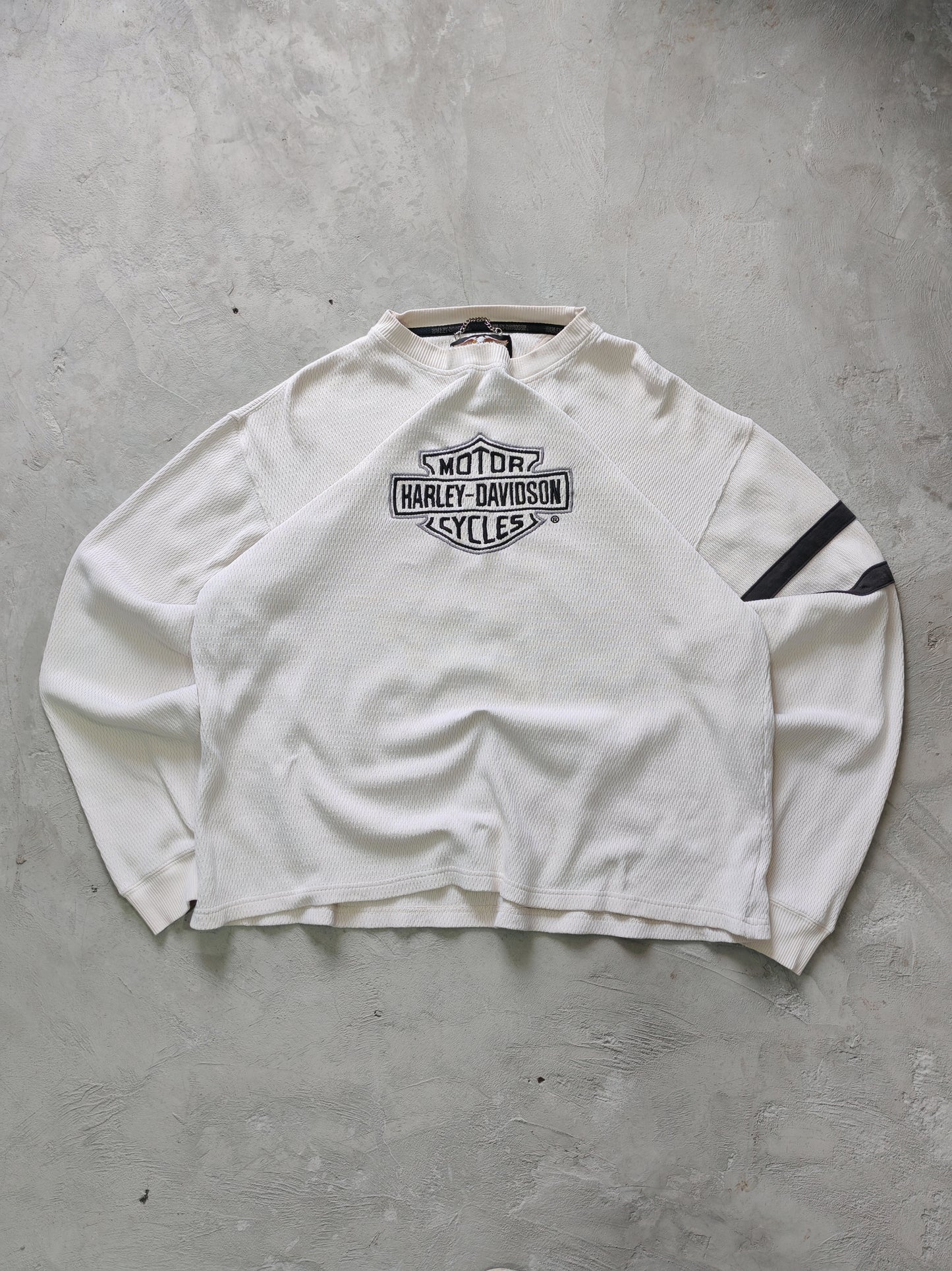 Camisa Manga Larga Harley-Davidson Térmica — Blanca Talla L