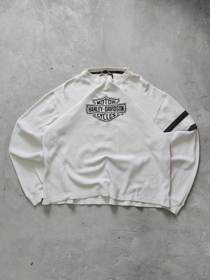 Camisa Manga Larga Harley-Davidson Térmica — Blanca Talla L