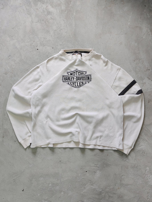 Camisa Manga Larga Harley-Davidson Térmica — Blanca Talla L