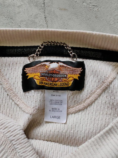 Camisa Manga Larga Harley-Davidson Térmica — Blanca Talla L