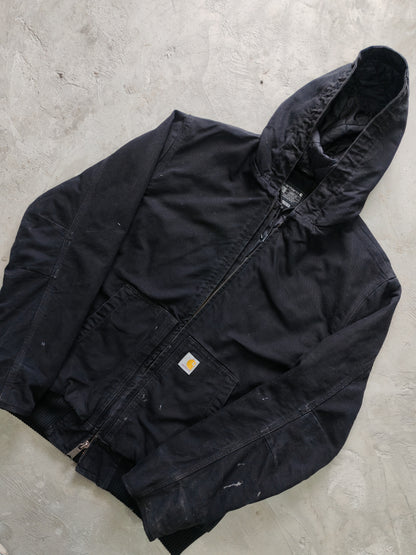 Jacket Carhartt Active Negra con Capucha — Talla L