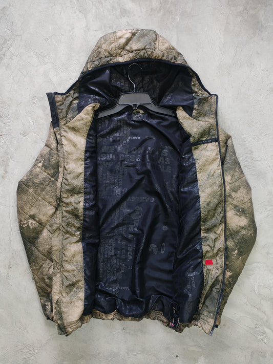 Puffer Jacket Oakley Camuflaje Arena — Talla XL