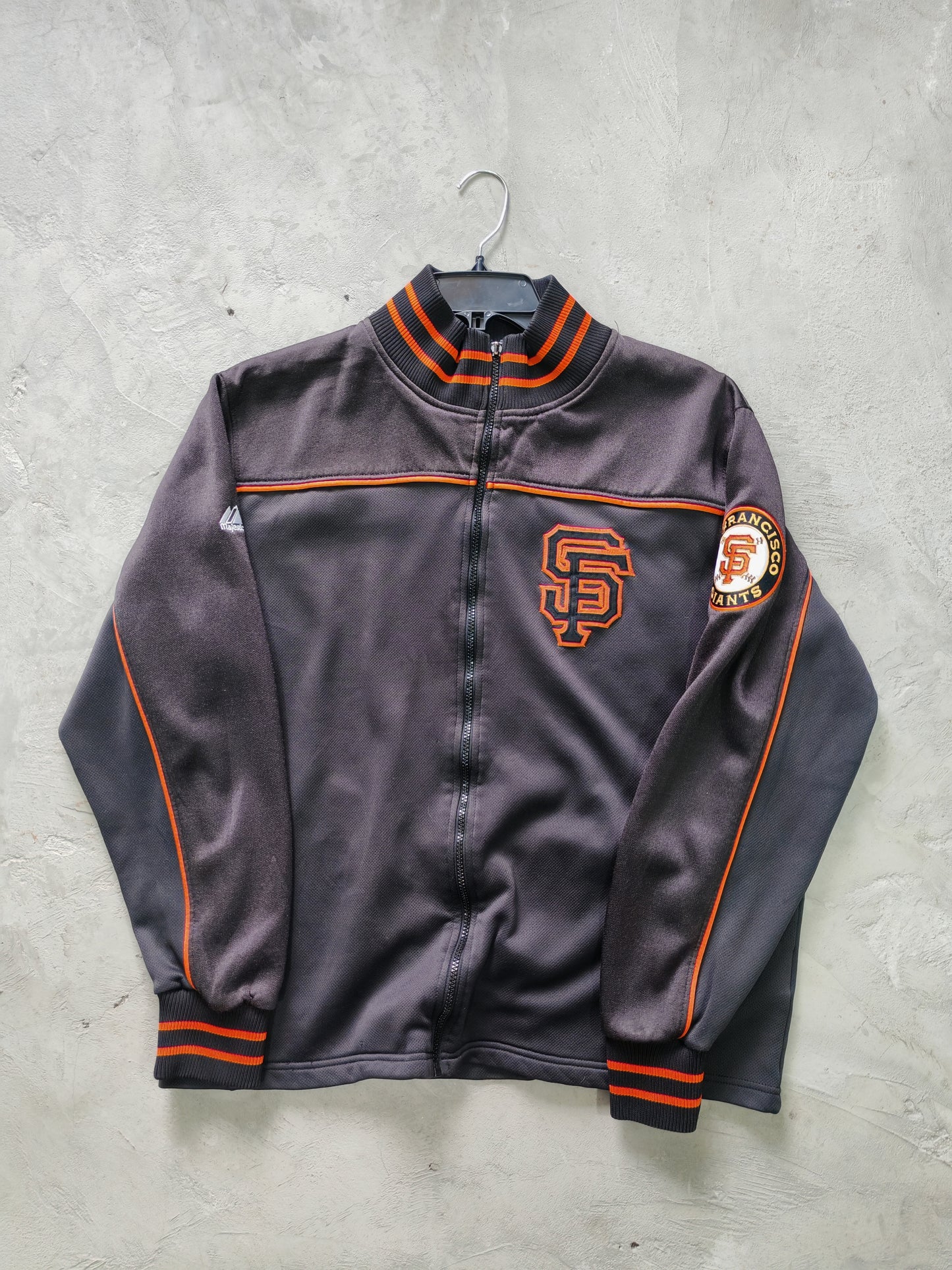 Track Jacket SF Giants Majestic MLB — Negro/Naranja Talla L