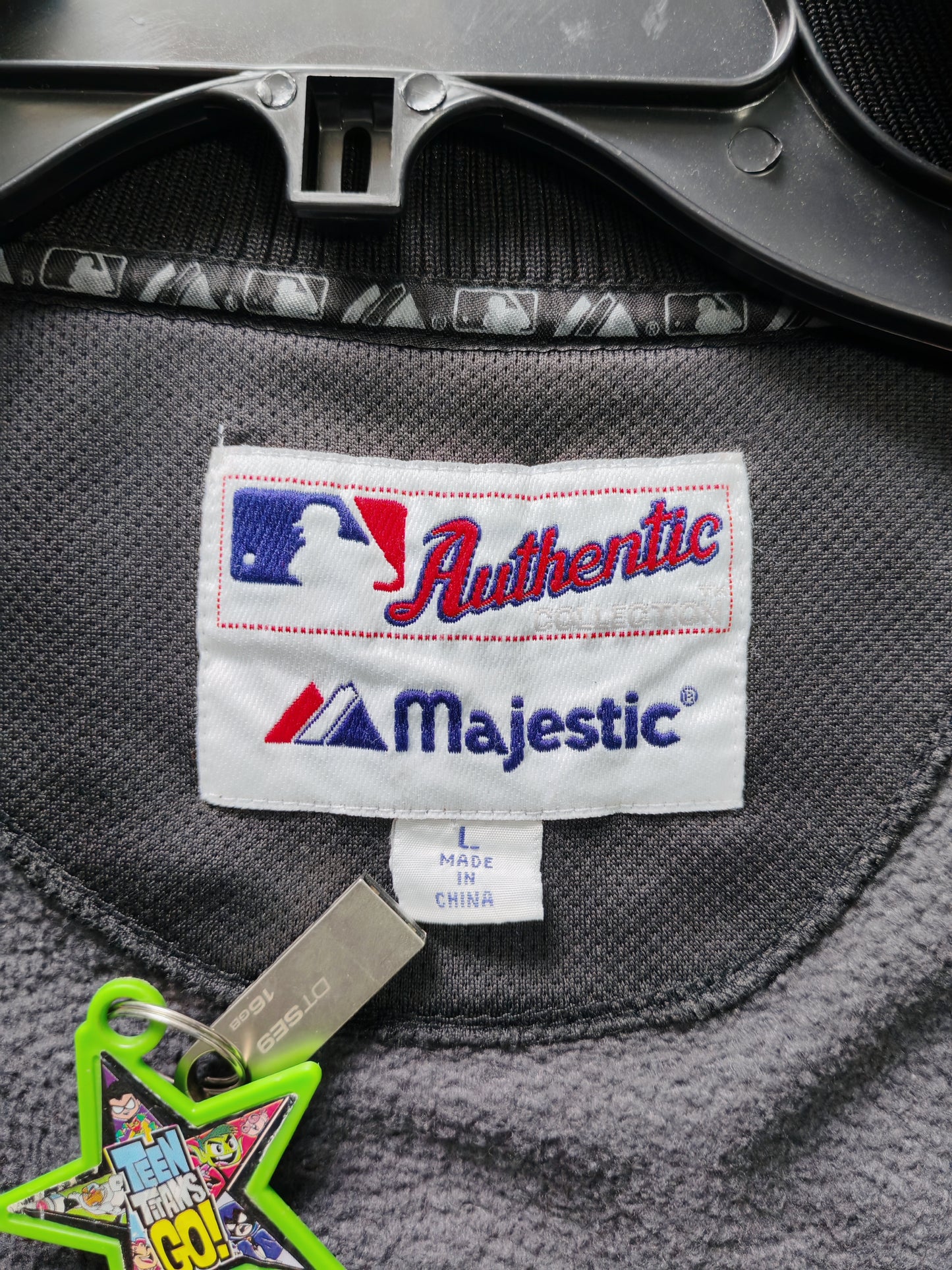 Track Jacket SF Giants Majestic MLB — Negro/Naranja Talla L