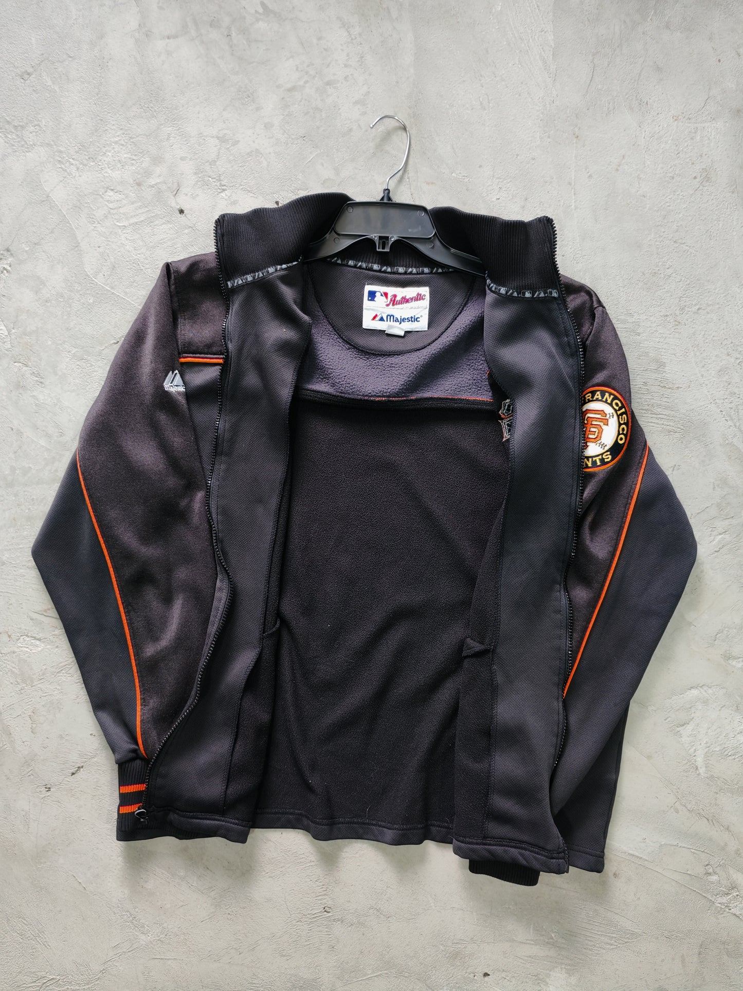 Track Jacket SF Giants Majestic MLB — Negro/Naranja Talla L