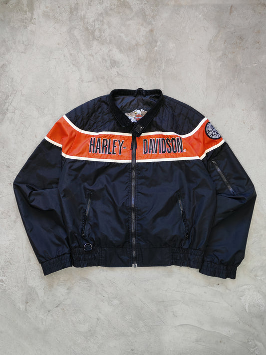 Rompevientos Harley-Davidson An American Legend — Azul/Naranja Talla L