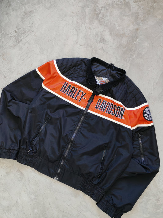 Rompevientos Harley-Davidson An American Legend — Azul/Naranja Talla L