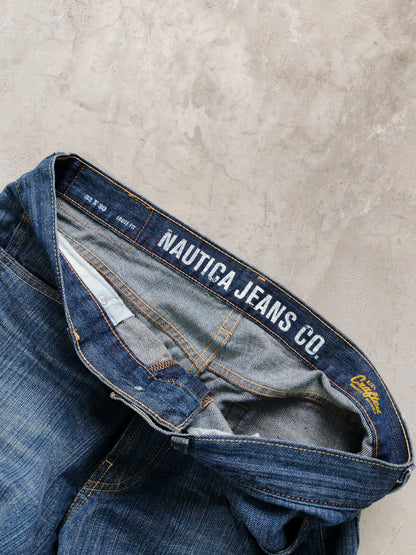Jeans Nautica Jeans Co. Loose Fit Azul Medio — Talla 33x30