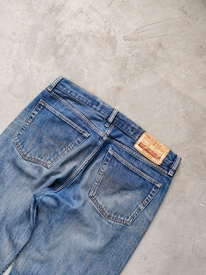 Jeans Diesel Industry Straight Azul Medio — Talla 36x32