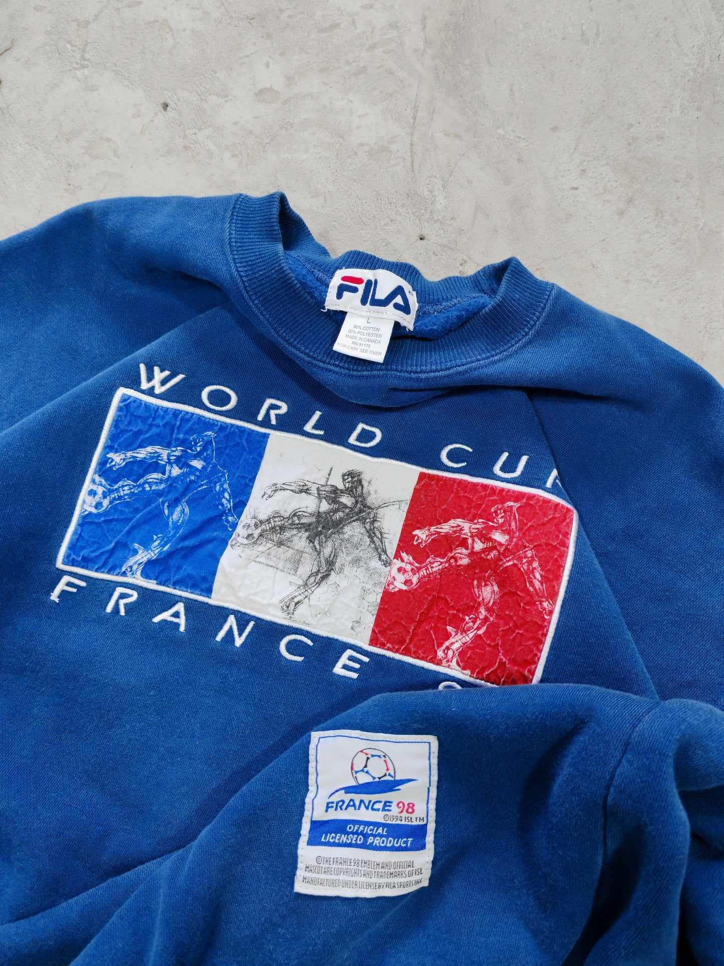 Crewneck Fila World Cup France 98 - Talla M