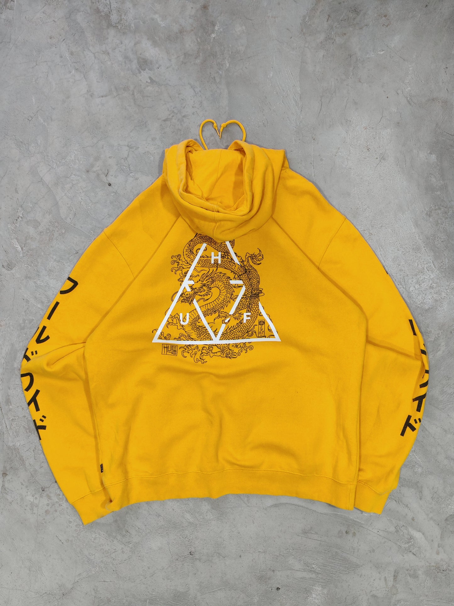 Hoodie HUF Dragon Amarillo - Talla L