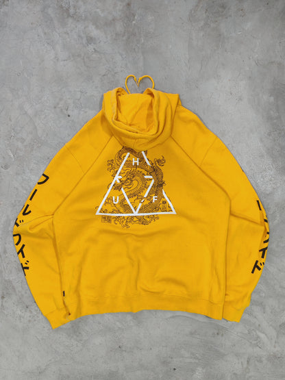 Hoodie HUF Dragon Amarillo - Talla L