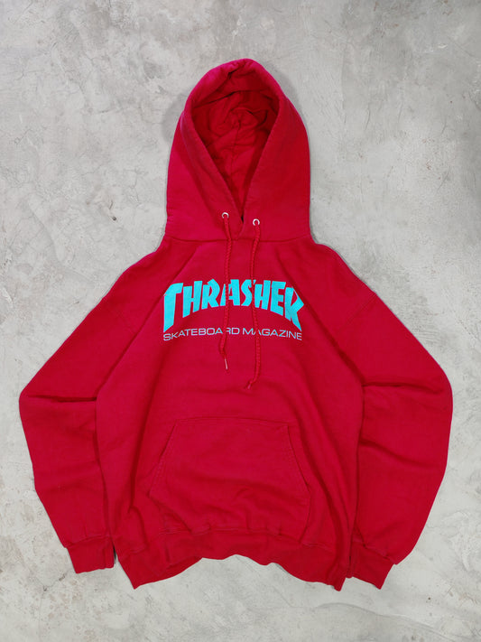 Hoodie Thrasher Skateboard Magazine Rojo - Talla S