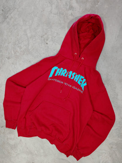 Hoodie Thrasher Skateboard Magazine Rojo - Talla S