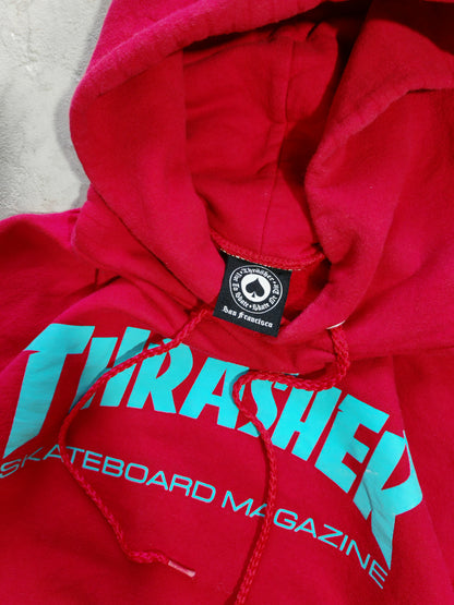 Hoodie Thrasher Skateboard Magazine Rojo - Talla S