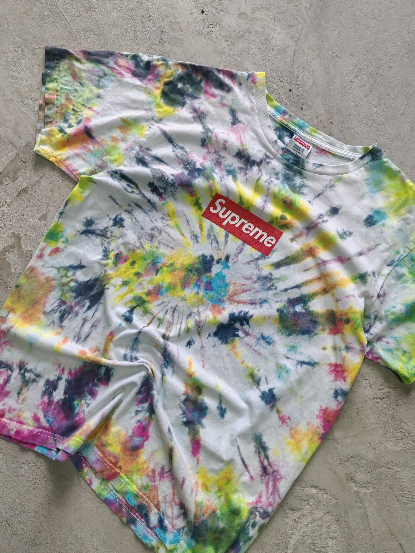 T-Shirt Supreme Box Logo Tie Dye - Talla M