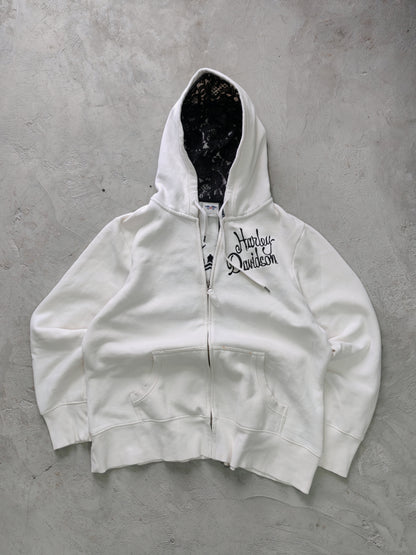 Zip Hoodie Harley-Davidson Blanca Talla L