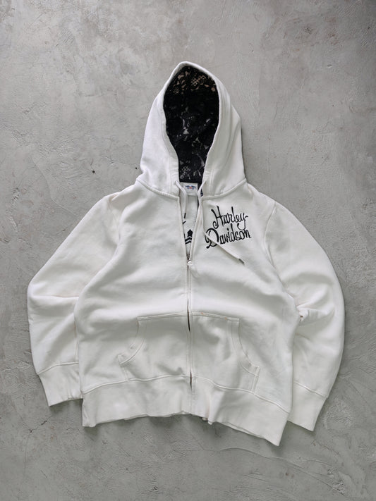 Zip Hoodie Harley-Davidson Blanca Talla L
