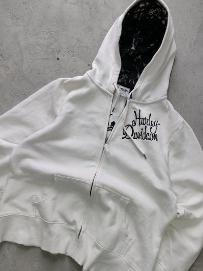 Zip Hoodie Harley-Davidson Blanca Talla L