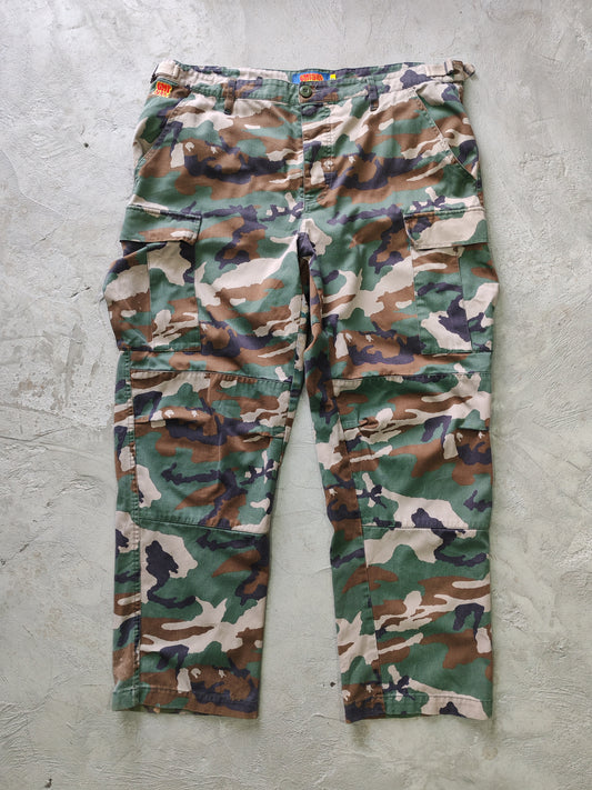 Cargo empyre relax Camo Woodland - Talla 36x32