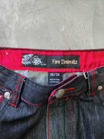 Jeans Five Elementz Y2K - Talla 36x34