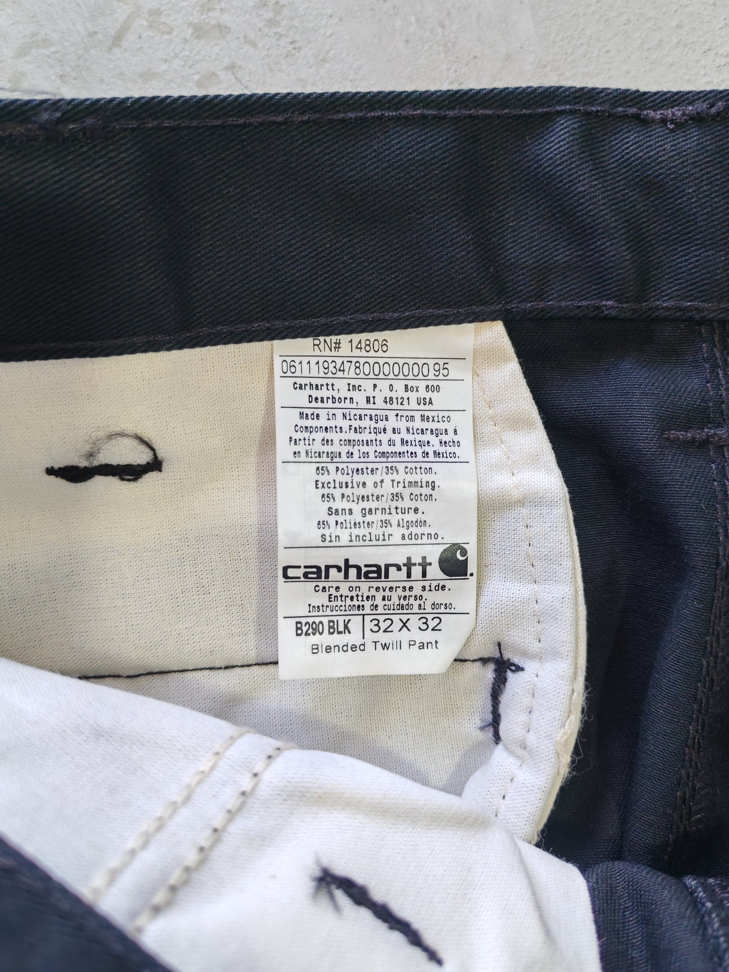 Pantalón Carhartt B290 Blended Twill - Talla 32x32