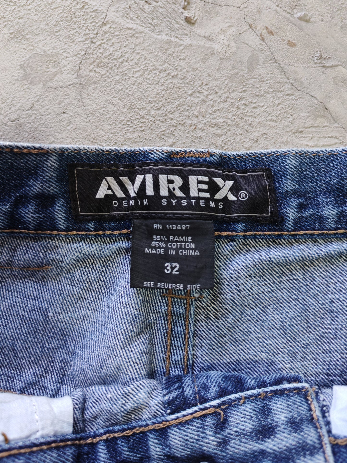 Short Baggy Avirex Denim Systems - Talla 32 (queda 34)