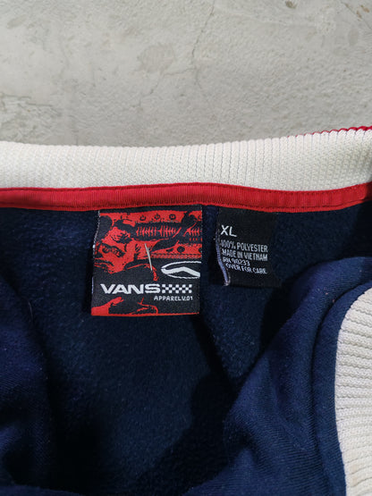 Vans Track Jacket Vintage Azul Navy — Talla XL