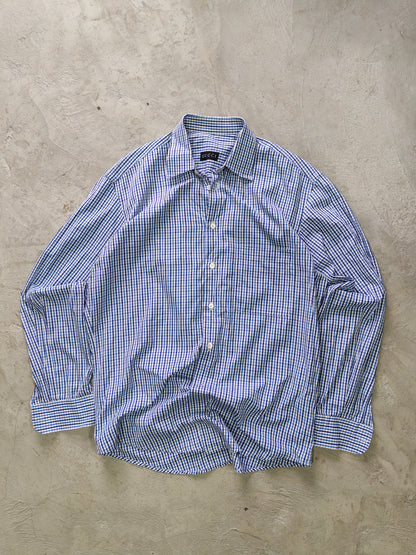 Gucci Checkered Shirt Blue – L