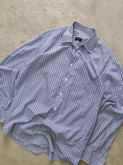Gucci Checkered Shirt Blue – L