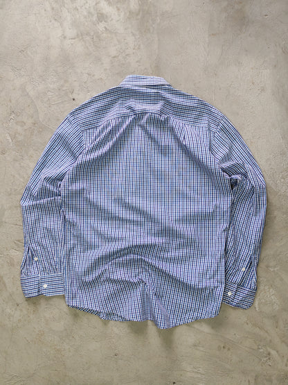 Gucci Checkered Shirt Blue – L
