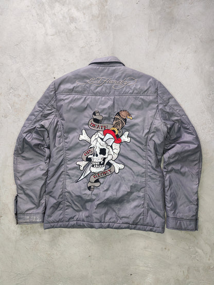 Ed Hardy Death or Glory Jacket Grey – M