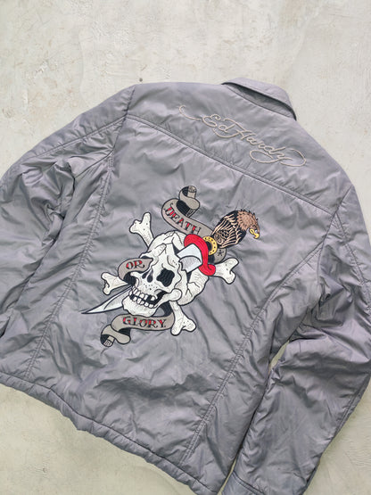 Ed Hardy Death or Glory Jacket Grey – M