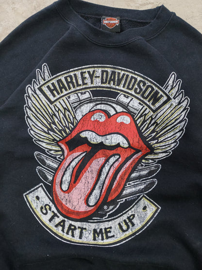 Harley-Davidson x Rolling Stones Start Me Up Crewneck Black – XL